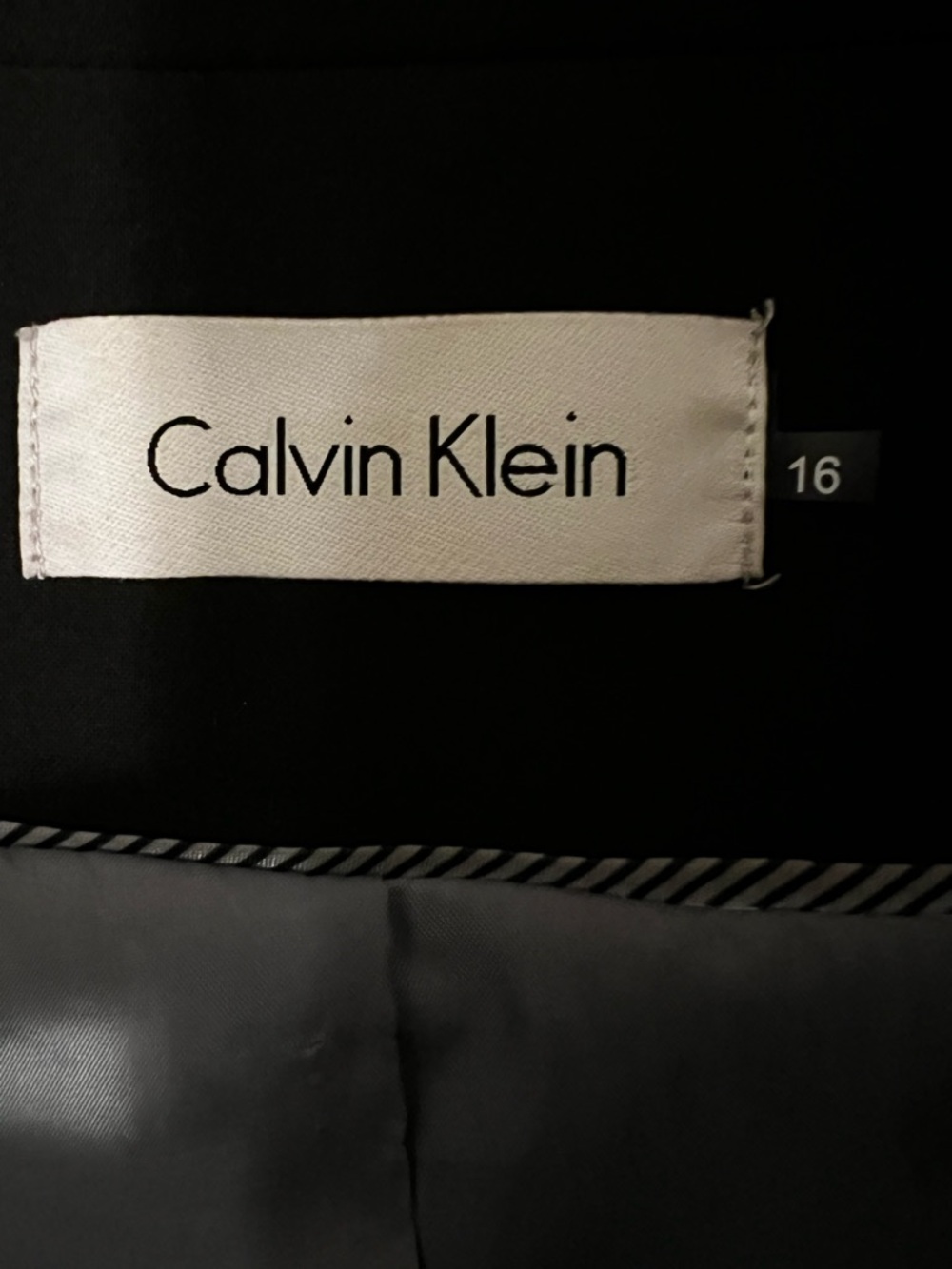 Calvin Klein Black Two-Button Tailored Blazer - Picture 6 of 6